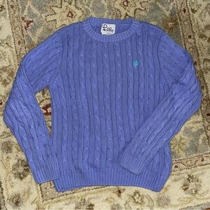 Vintage Lilly Pulitzer Cable Knit Sweater Periwinkle PM